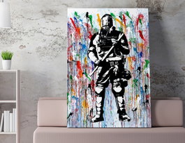Wallity Lienzo Decorativo Banksy WY131 (70 x 100 cm)